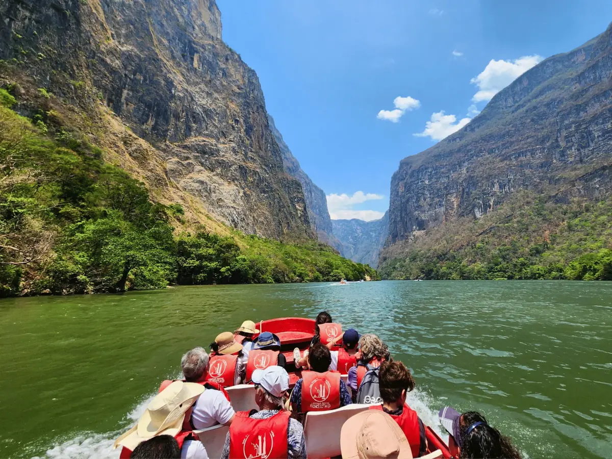 Recorrido en el Cañón del Sumidero