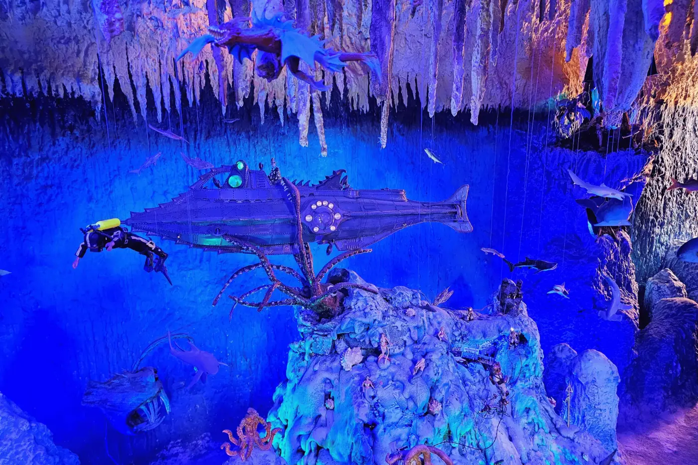 Diorama del fondo del mar