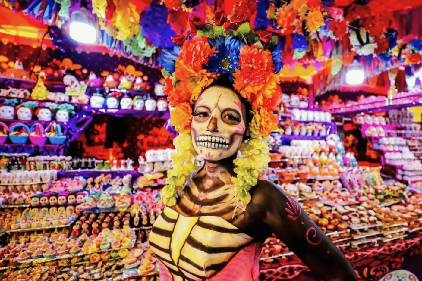 Catrina en la feria